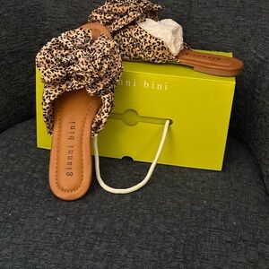 Gianni Bini Leopard sandals. Never Worn!
